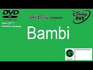 Opening and Closing To "Bambi" (Disney) DVD Australia (2011)