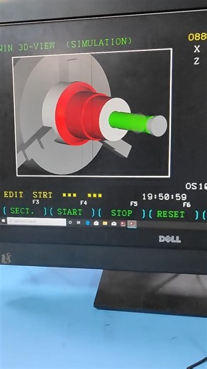 Turning + milling + boring operations CNC simulation #cnc #cncmachining