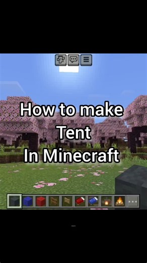 how to make tent and camping site #minecraft