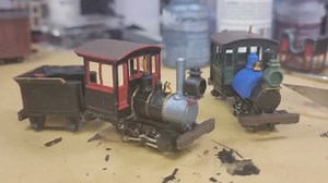 原up主利用3D打印和现有hoe窄轨机车模型进行改造上色改涂装的视频搬运～轨道交通火车迷Steamlocomotive火车头railfan机辆模式列车～