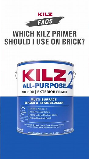 Best Primer for Brick? Try KILZ 2® All-Purpose