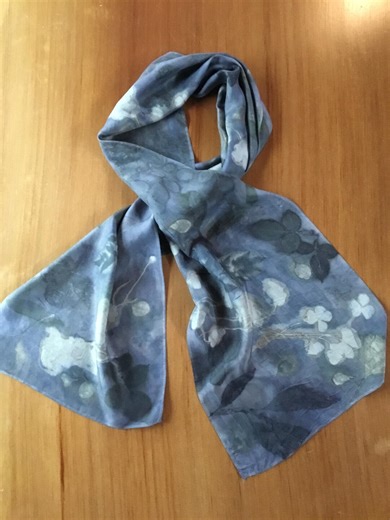 Silk Scarf Eco Printed With Local Plants - Etsy