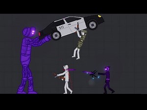 Giant Purple Monster Attacking People In People Playground (3)