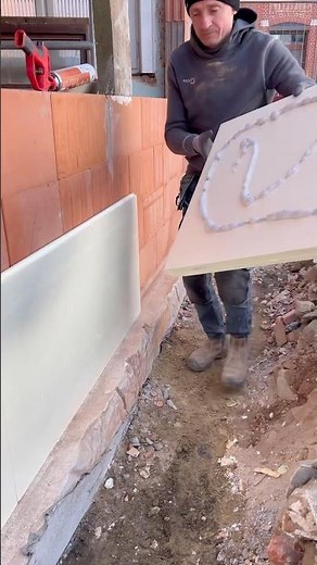 installation of extruded polystyrene foam