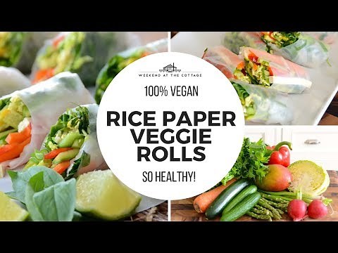 RICE PAPER VEGGIE ROLLS | Healthy, Vegan, Tasty!