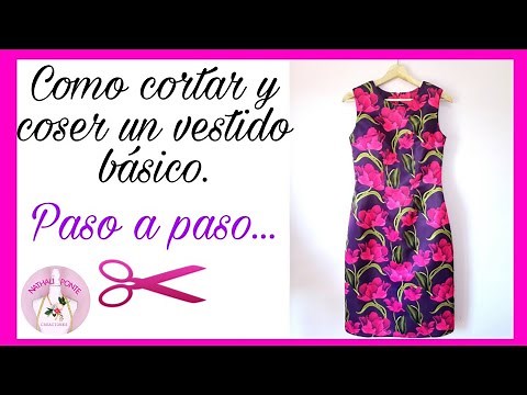🌸#6 HOW TO CUT AND SEW A BASIC DRESS STEP BY STEP