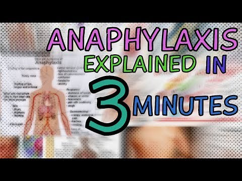 ANAPHYLAXIS EXPLAINED IN 3 MINUTES | CAUSE , MECHANISM, SYMPTOMS, TREATMENT - ANAPHYLACTIC SHOCK