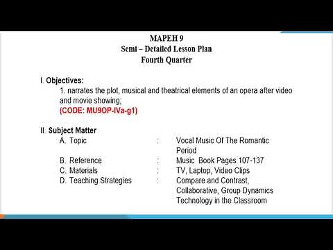 COT RPMS SAMPLE SEMI-DETAILED LESSON PLAN