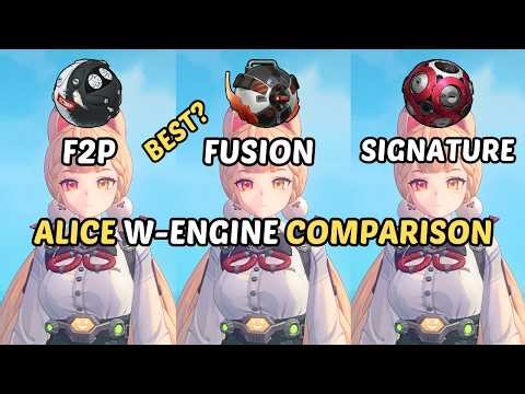 Alice W-Engine Comparison: Signature vs Fusion Compiler vs Weeping Gemini (Damage Test & Showcase)
