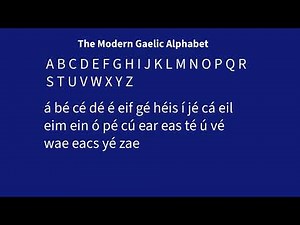 The Gaelic Alphabet (An Aibítir Ghaelach)