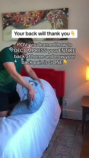 DECOMPRESS your ENTIRE back at home . . . #backpainrelief #decompression #trending #viral | Back Pain Treatment