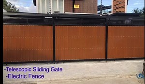 SRA Automated Telescopic Sliding Gate with Electric Fence 🇮🇹 🇸🇬 🇵🇭 For Inquiries you may call us @ Globe: 0917 774 7775 Smart: 0999 994 6146 www.smartrye.com.ph | Smart Rye Automatics