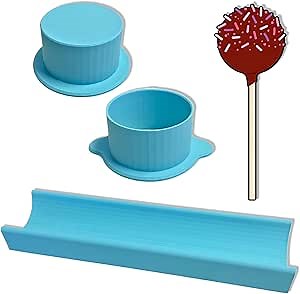 Deluxe Circle Cake Pop Mold Set with 9in Tray – Easy Cake Pop Maker Kit for Perfect Round Pops, Nonstick Silicone Molds for Baking, Candy, and Chocolate – Fun DIY Dessert Tool for Home, Parties & Kids