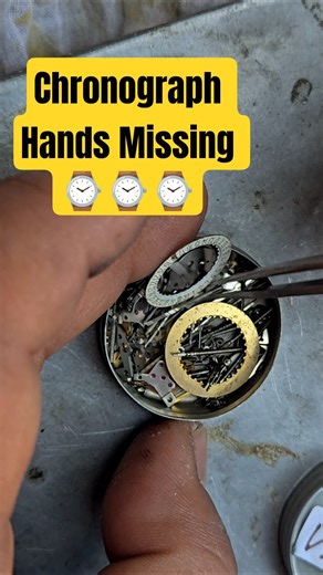 Chronograph Watch Ki Missing Needle Repair 😳 | Real Watch Mechanic Work | tiktikhub