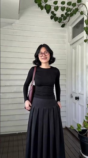 This is how you style a basic black maxi dress 6 different ways