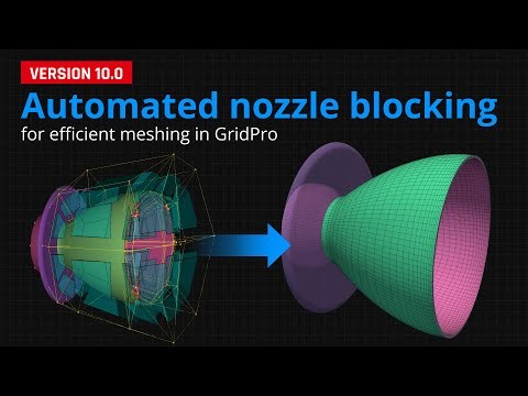 Automated nozzle blocking for efficient meshing in GridPro