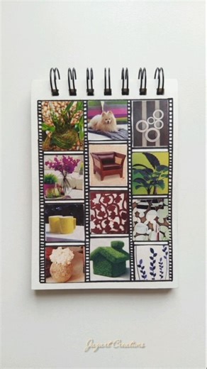 DIY Mini Paper Collage Art Grid Ideas#papercraft#papercollage #artshorts#simple#diy#tutorial