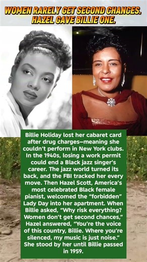 WHO STOOD BY BILLIE HOLIDAY WHEN THE FBI SHUT HER OUT