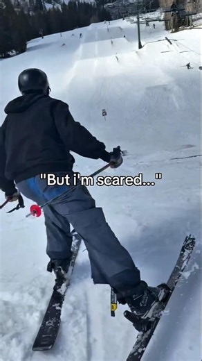 Do it scared #ski #snow #snowboarding #snowboard #skiing #youtubeshorts #ytshorts #shorts #fyp #fypシ