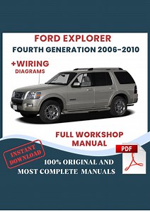 Ford Explorer 2006-2010 Car Repair Manual: Workshop DIY Guide & Maintenance, Instant Download PDF - Etsy