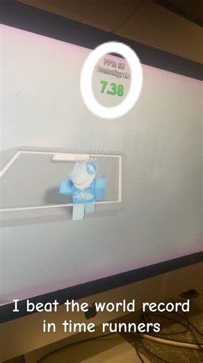 #timerunnersroblox I beat the record! Username: Amazon44224