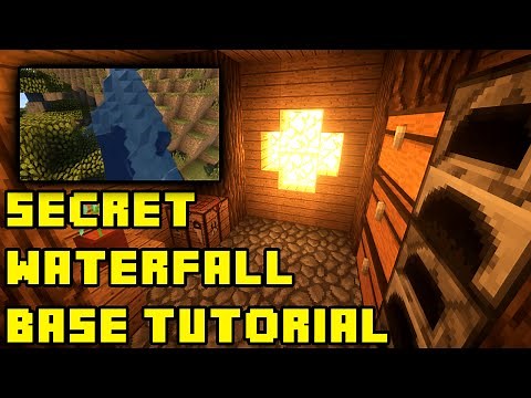 Minecraft: Quick/Easy Secret Hidden Waterfall Base House and Entrance Tutorial Xbox/PE/PS3/PC/PS4