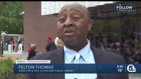 Glenville branch of the Cleveland Public Library celebrates grand re-opening on St Clair