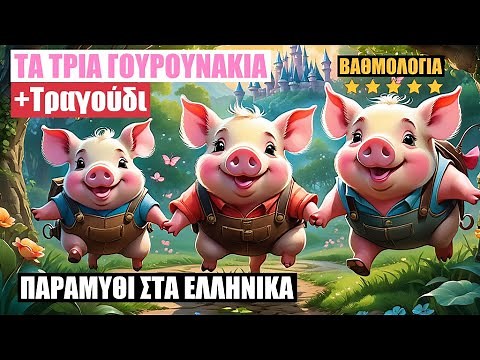 Τα Τρία Γουρουνάκια | Παραμύθι με Τραγούδια | ΠΑΡΑΜΥΘΙΑ ΣΤΑ ΕΛΛΗΝΙΚΑ ‪@paramithiastaellinika‬