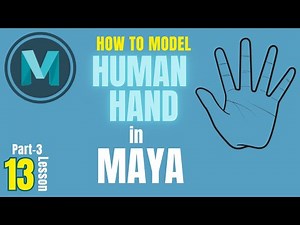 How to Model a Human Character in Maya (Part 3) | Maya Human Hand Modelling Tutorial