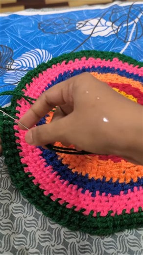 Little try mou on Instagram: "Woollen embroidery design #embroidery #highlights #tutorial"