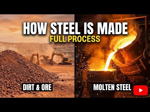 How Steel Is Made – From Dirt to Molten Metal (Full Process)