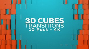 Dynamic 3D Cube Geometric Transitions