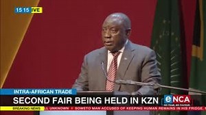 19K views · 213 reactions | [ON AIR] President Cyril Ramaphosa delivers the keynote address at the Intra-African Trade Fair in Durban, KwaZulu-Natal. #DStv403 | eNCAnews | Facebook