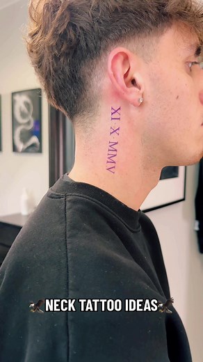 Inspiración de Tatuajes en el Cuello para Hombres