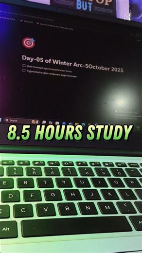 Day -6 Progress Update 🔥||Winter Arc ❄ #study #minivlog #motivation #iit #jee #pw #studymotivation