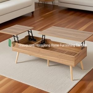 [Hot Item] Scandinavian Style Multifunctional Liftable Simple Plate Coffee Table