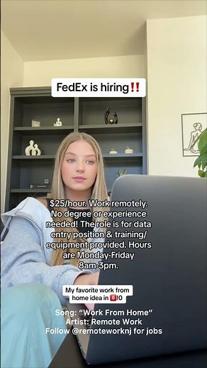 FedEx Hiring Data Entry Remote Work From Home Jobs $25/Hr #shorts #remotework #workfromhome