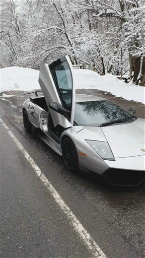 silver Lamborghini Murciélago LP670-4 SuperVeloce