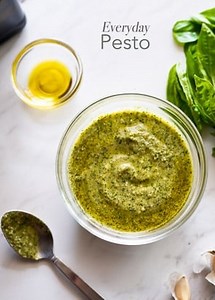 Easy Pesto Recipe with Fresh Basil, Nuts and Parmesan Cheese