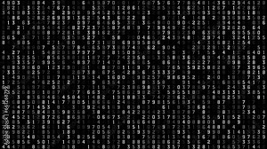 Data transfer revolution exploring computational power of animated numbers. Tech background illuminated intricacies of number animation in information design