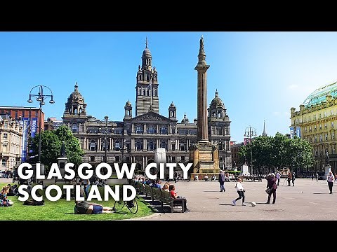 Gritty & Glamorous GLASGOW walking Tour | Scotland walking tour| 4K