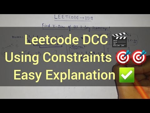 Leetcode 3318 🔥 Find X-Sum of All K-Long Subarrays I | DCC | Optimal Solution Using Freq Array