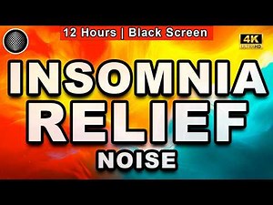 Deep Sleep Sound for Insomnia | Natural Melatonin Release | Bass Heavy | 12 Hours | Black Screen
