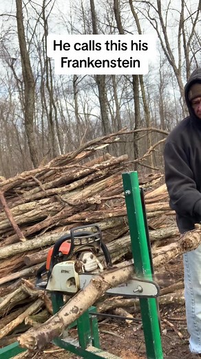 DIY Homemade Wood Cutting Tool for Firewood | Army Veteran Demonstrates