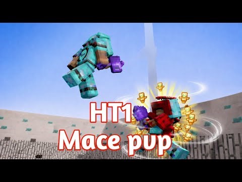 HT1 Mace pvp in Minecraft bedrock edition (mobile player)