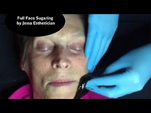 Full Face Sugaring Esthetician Education. Face Waxing