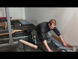 How I cut gym floor tiles or stall mats
