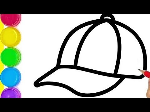 How to Draw a Cap Step by Step || Easy cap Drawing for beginners. Cap Drawing Step by step easy.
