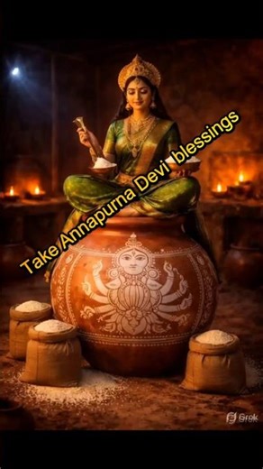 Annapurna Ashtakam | Mother Annapurna Sitting on Prosperity | #devotional #annapurnadevi #shorts