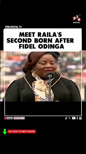 MEET RAILA'S SECOND BORN AFTER FIDEL ODINGA #pdmdigitaltv #latestnewstoday #railaodinga #ida